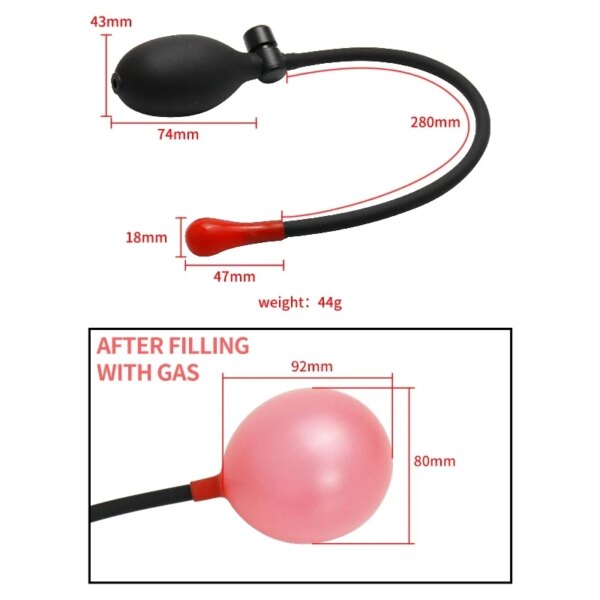 Adult SM Inflatable Anal Plug Butt Dilator Vaginal Expander Sex Toys for Women Men Enema Products Erotic Machine Couples Tools