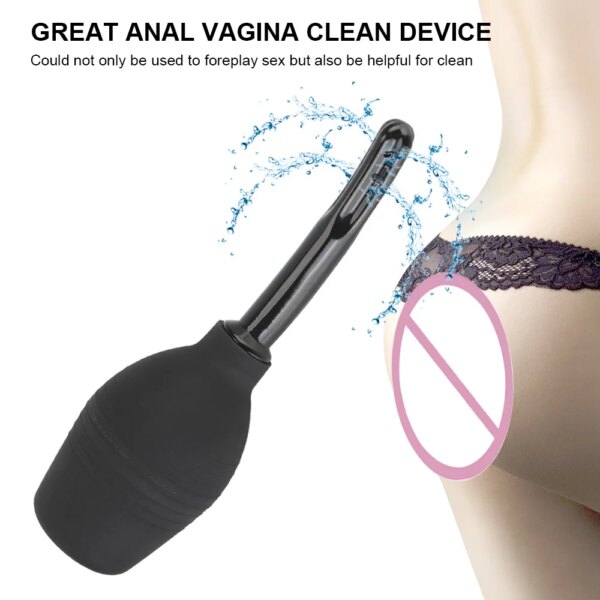 Health Hygiene Tool for Men Women Anal Cleaner Enema Cleaning Container Vagina Cleaner Douche Anal Shower Enema Bulb