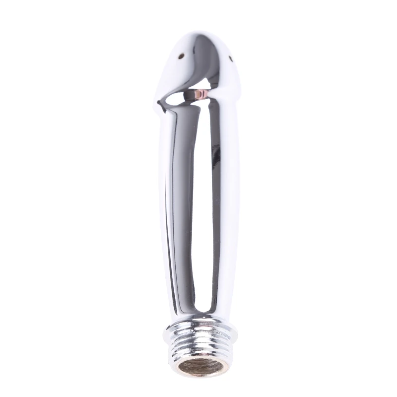 Stainless Steel Enema Anal Douche Shower Head Vaginal Cleaning Tool for Men and Women Portable Private Hygiene Shower