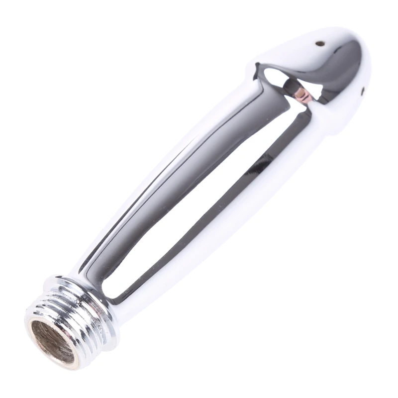 Stainless Steel Enema Anal Douche Shower Head Vaginal Cleaning Tool for Men and Women Portable Private Hygiene Shower