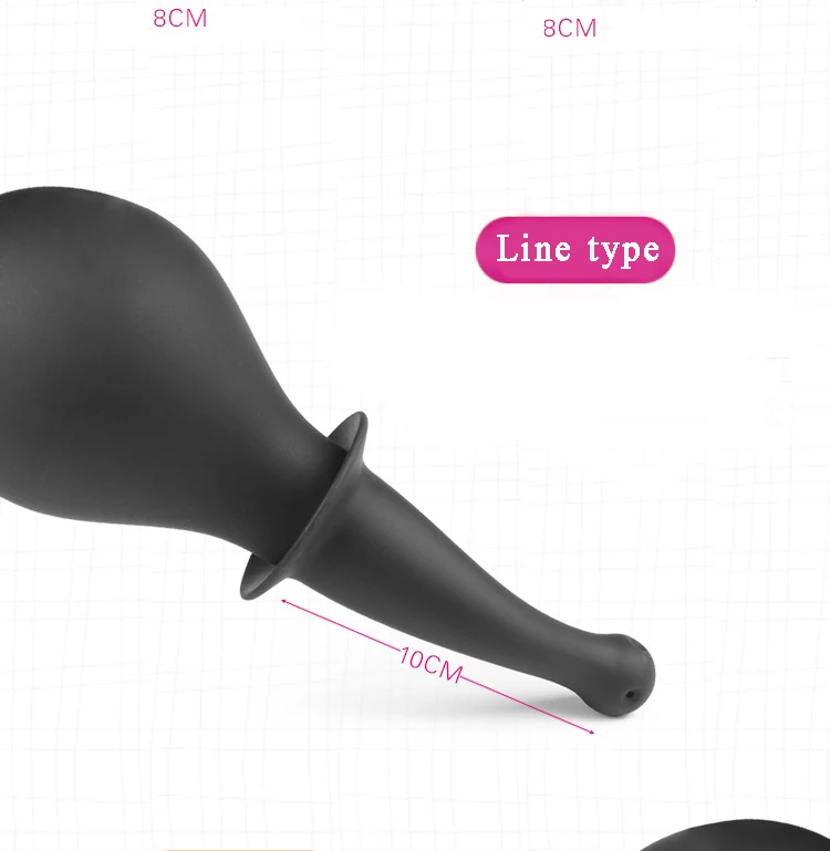 Anal Douche Cleaning Enema Silicone Butt Plug For Woman Anus Sex​ Tool for women Men BDSM Gay Anal Shower Erotic Adult Sex Toys