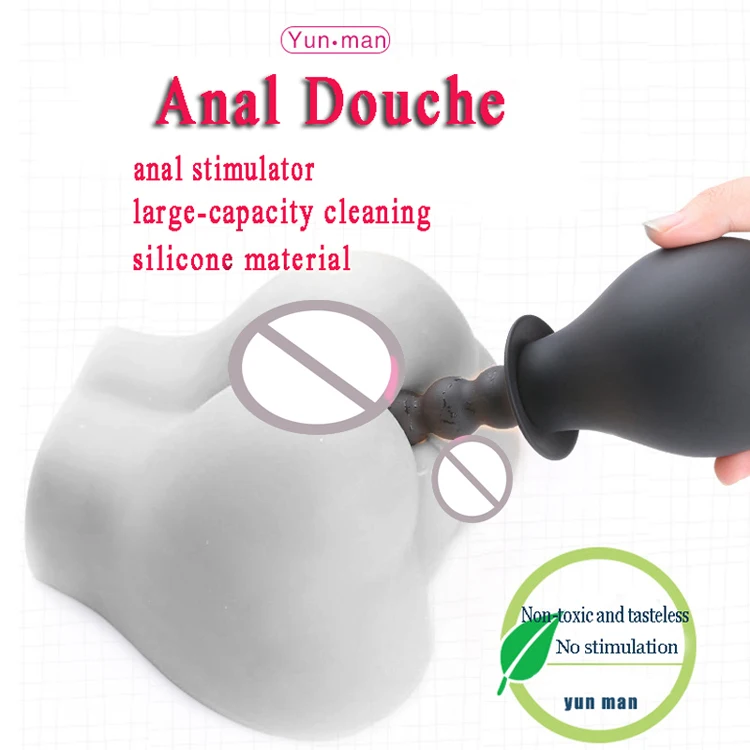 Anal Douche Cleaning Enema Silicone Butt Plug For Woman Anus Sex​ Tool for women Men BDSM Gay Anal Shower Erotic Adult Sex Toys