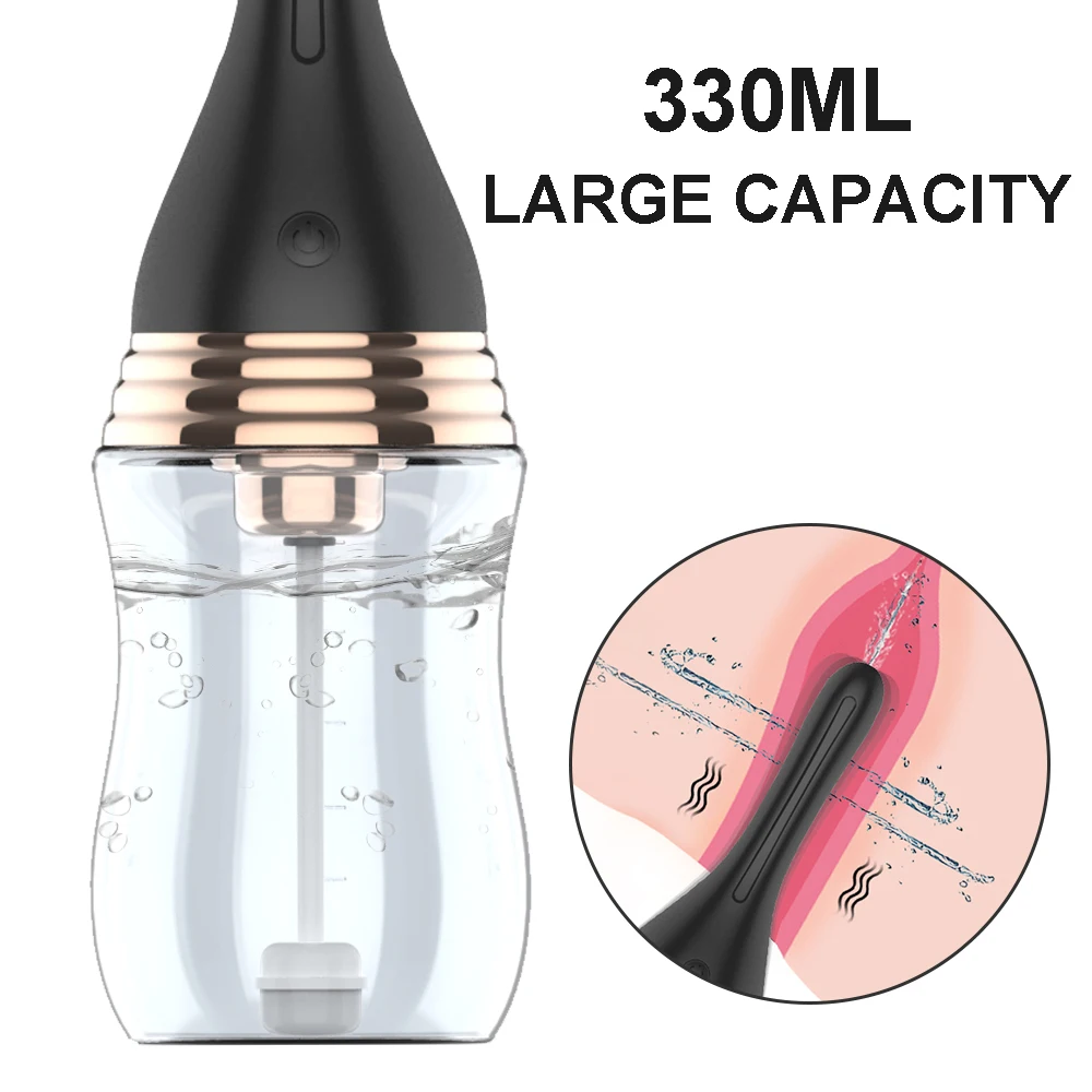 Anal Cleaner Silicone Health Automatic Enema Colon Vaginal Cleaner Tool Anal Douche Shower Cleaning Enemator For Men And Women