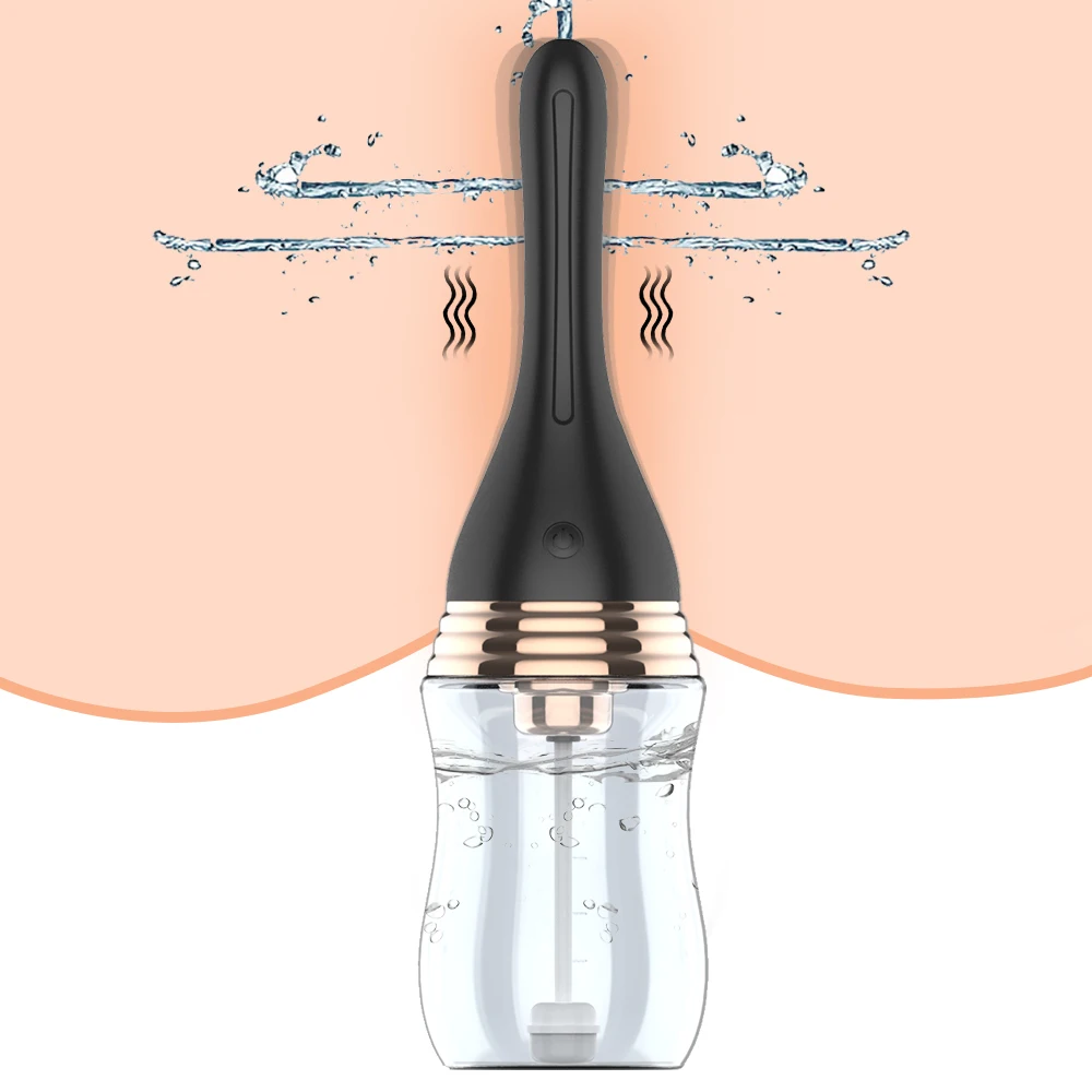 Anal Cleaner Silicone Health Automatic Enema Colon Vaginal Cleaner Tool Anal Douche Shower Cleaning Enemator For Men And Women