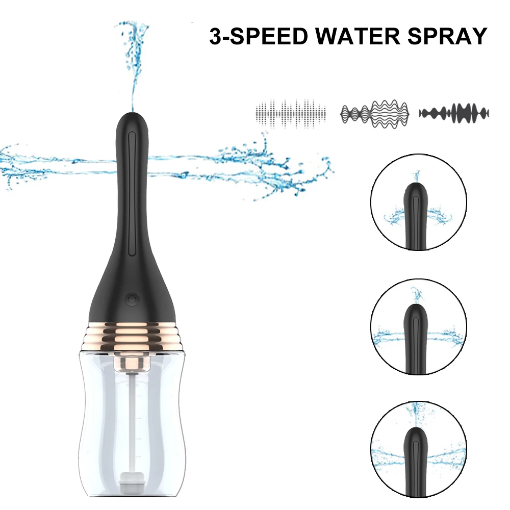 Anal Cleaner Silicone Health Automatic Enema Colon Vaginal Cleaner Tool Anal Douche Shower Cleaning Enemator For Men And Women