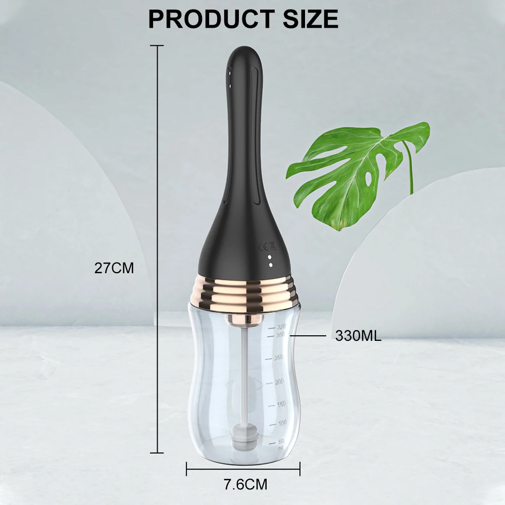 Anal Cleaner Silicone Health Automatic Enema Colon Vaginal Cleaner Tool Anal Douche Shower Cleaning Enemator For Men And Women