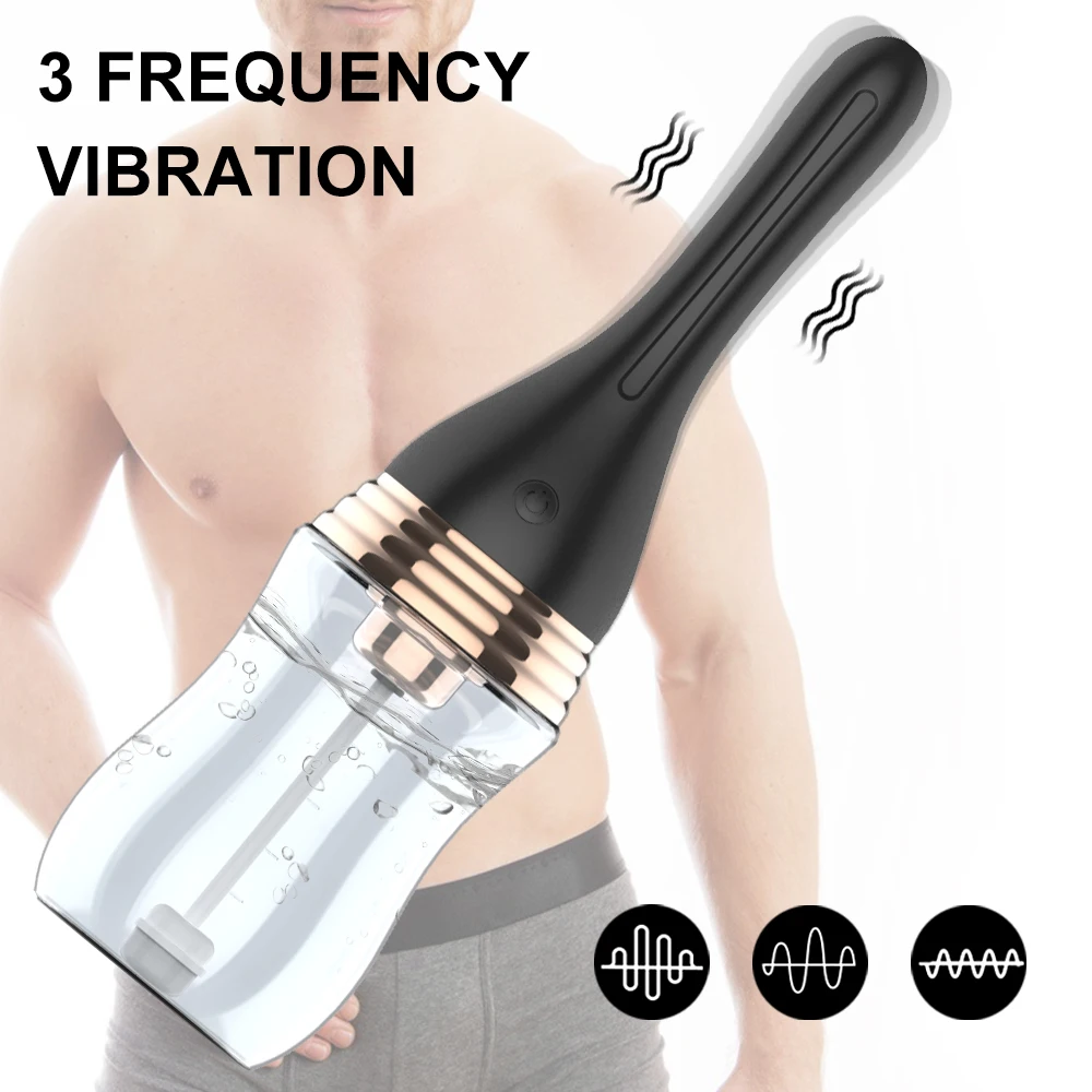 Anal Cleaner Silicone Health Automatic Enema Colon Vaginal Cleaner Tool Anal Douche Shower Cleaning Enemator For Men And Women