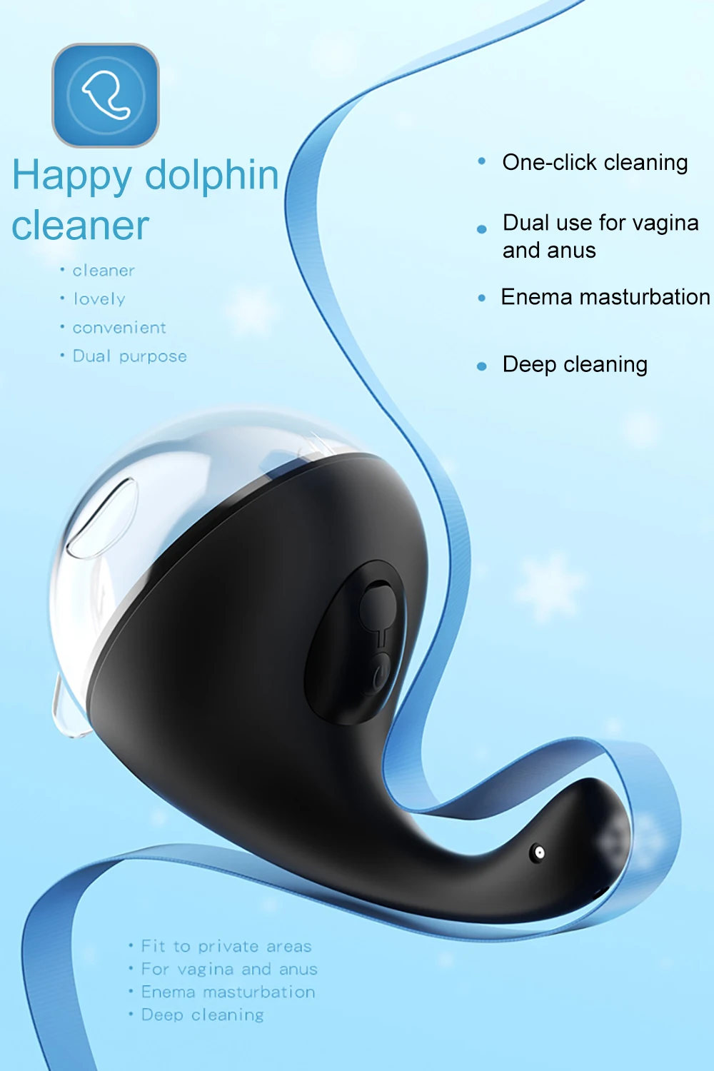200ml Anal Cleaner Silicone Health Automatic Enema Colon Vaginal Cleaner Tool Anal Douche Shower Cleaning Enemator For Men Women