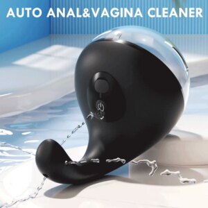 200ml Anal Cleaner Silicone Health Automatic Enema Colon Vaginal Cleaner Tool Anal Douche Shower Cleaning Enemator For Men Women
