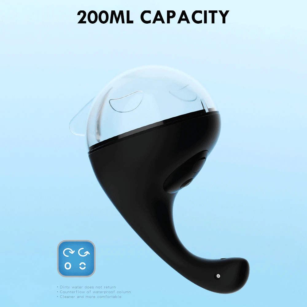 200ml Anal Cleaner Silicone Health Automatic Enema Colon Vaginal Cleaner Tool Anal Douche Shower Cleaning Enemator For Men Women