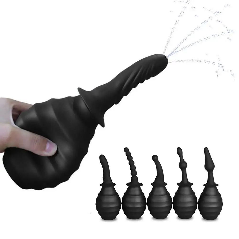 Anal Cleaner Enema Cleaning Container Vagina Cleaner Douche Health Tool Men Enema Care Women Bulb Hygiene O5K6