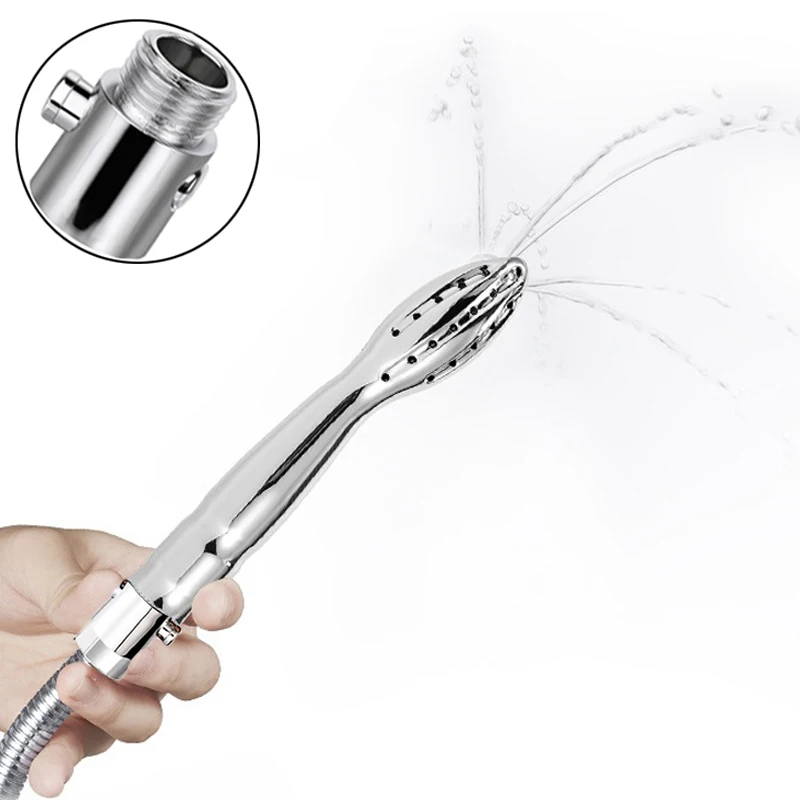 Douche Nozzle Vaginal Wash Shower Head 48-Hole Anal Enema Cleaning Shower Colonic Anus Sex Tools for Men Woman Anus Sex Tools Douche Nozzle Vaginal Wash Shower Head 48-Hole Anal Enema Cleaning Shower Colonic Anus Sex Tools for Men Woman Anus Sex Tools