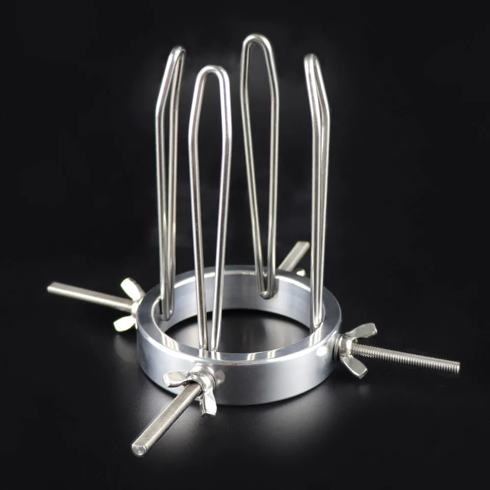 Metal Anal Dilator Butt Plug Vagina Speculum Unisex Sex Stopper BDSM Enema Adult Erotic Toys for Men Women Couples Anus Trainer