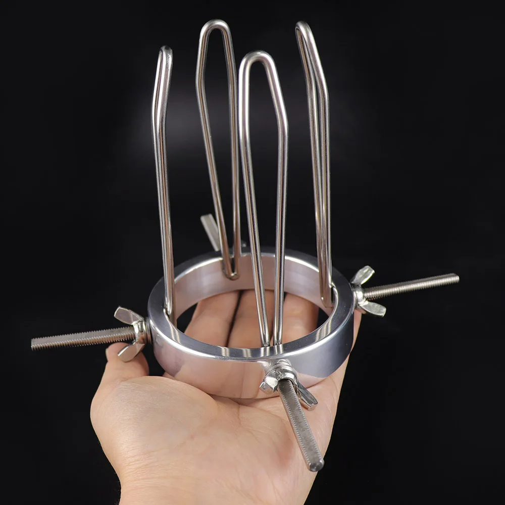 Metal Anal Dilator Butt Plug Vagina Speculum Unisex Sex Stopper BDSM Enema Adult Erotic Toys for Men Women Couples Anus Trainer