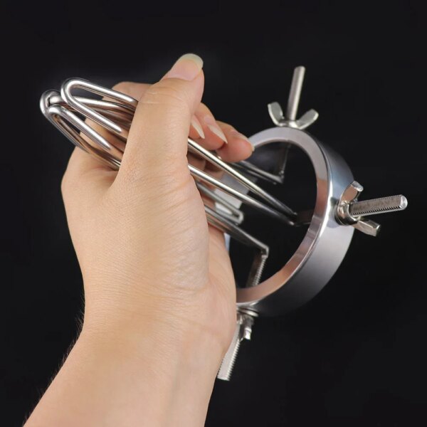 Metal Anal Dilator Butt Plug Vagina Speculum Unisex Sex Stopper BDSM Enema Adult Erotic Toys for Men Women Couples Anus Trainer