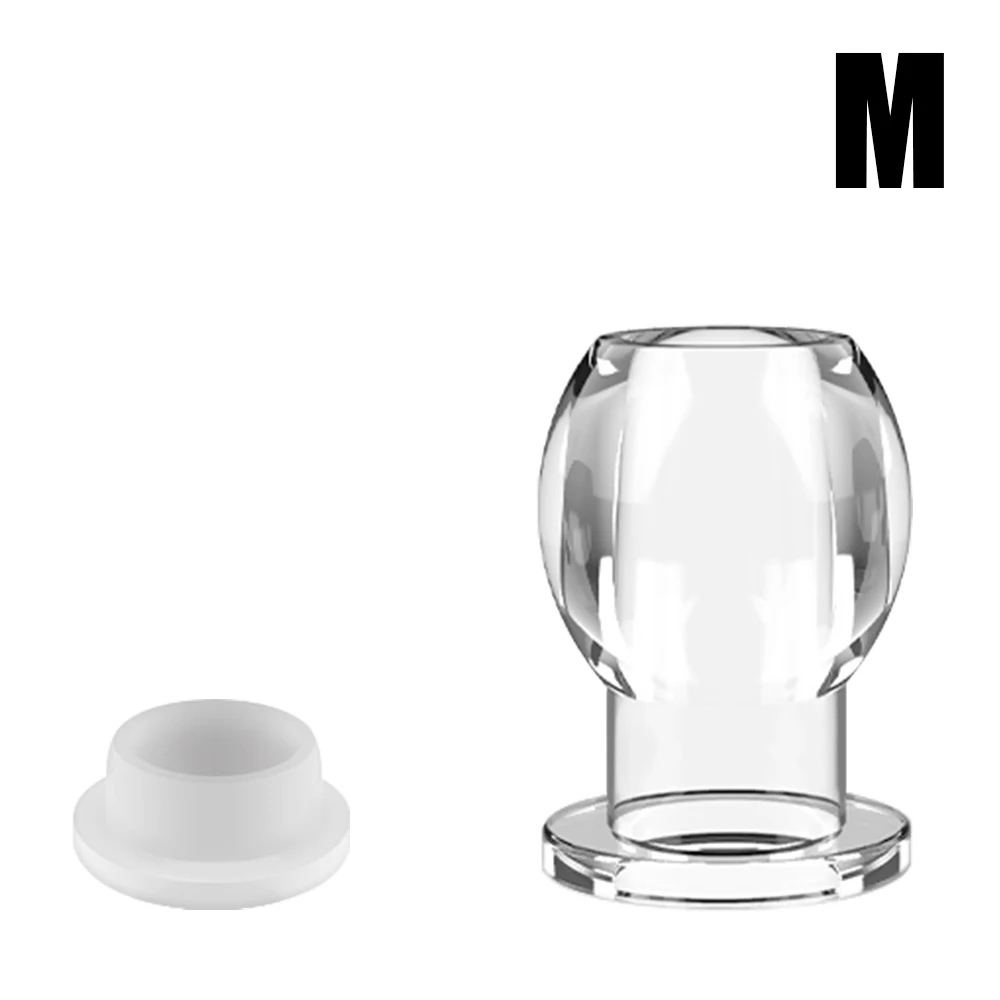 Transparent Hollow Butt Plug Anal Toys For Women Vaginal Expander Speculum Men Anus Dilator Sex Games Couples Douche Enema Set