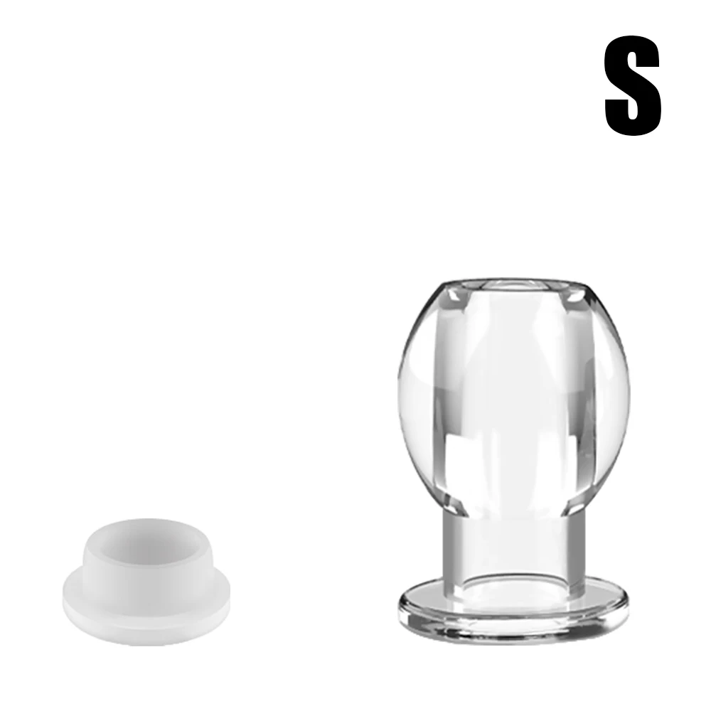 Transparent Hollow Butt Plug Anal Toys For Women Vaginal Expander Speculum Men Anus Dilator Sex Games Couples Douche Enema Set