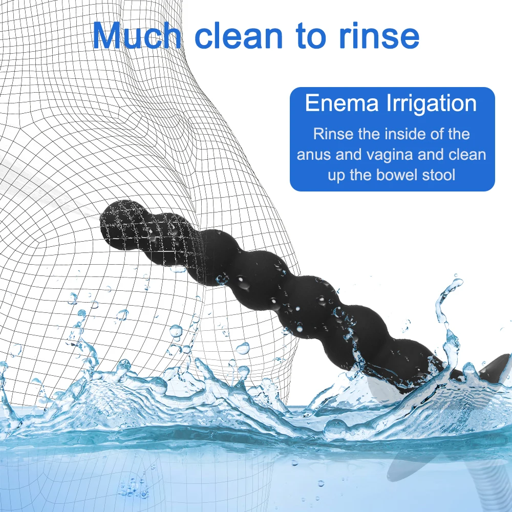 Douche Enema Wsher Nozzles Anal Toys For Women Dildos Vaginal Shower Cleansing Men Butt Plug Cleaner Wash Clean Sex Tools Couple