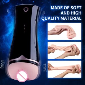 Enlargt Masturbator For Men 3 In 1 Enema Clitoris Adults Toys Double Dilddo Silicone Vaginal Boules Sex Shop Gay Toyswomens