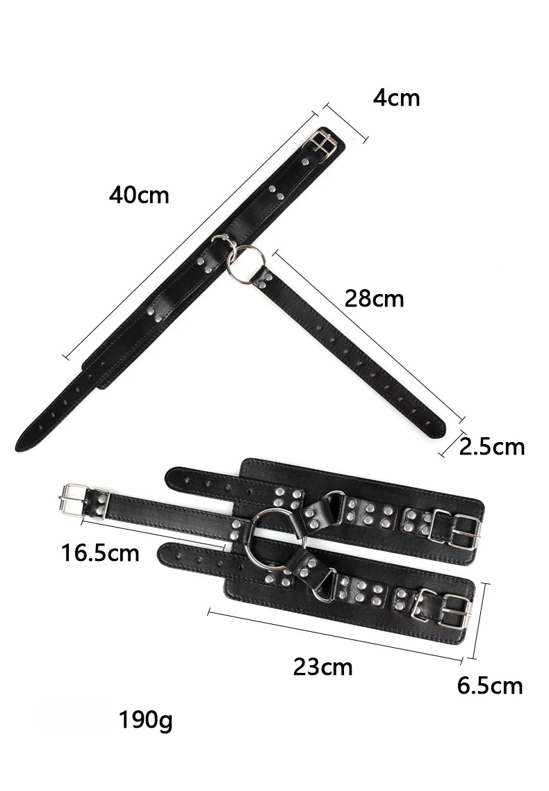 BDSM Bed Restraints Kit Wrist Leg Hand Ankle Cuffs Bondage Position Support Sling Thigh Straps Separating Thighs Plush Sex Toys