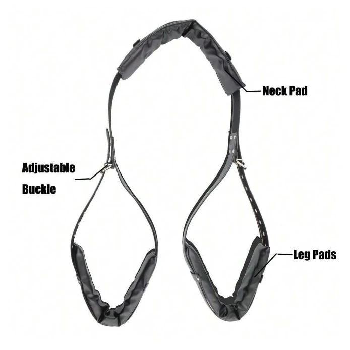 BDSM Bed Restraints Kit Wrist Leg Hand Ankle Cuffs Bondage Position Support Sling Thigh Straps Separating Thighs Plush Sex Toys