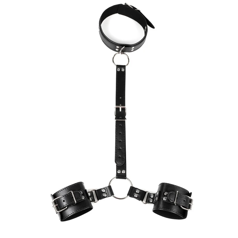 BDSM Bed Restraints Kit Wrist Leg Hand Ankle Cuffs Bondage Position Support Sling Thigh Straps Separating Thighs Plush Sex Toys