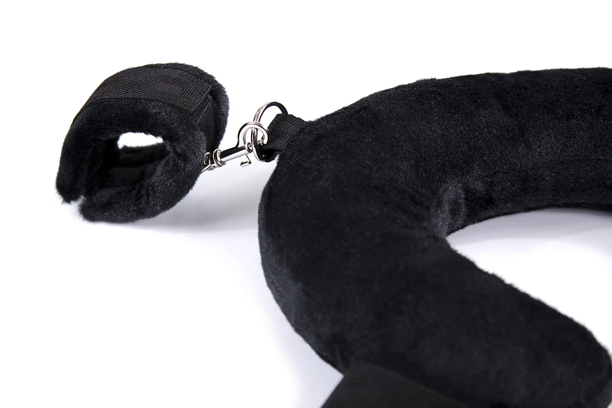 BDSM Bed Restraints Kit Wrist Leg Hand Ankle Cuffs Bondage Position Support Sling Thigh Straps Separating Thighs Plush Sex Toys