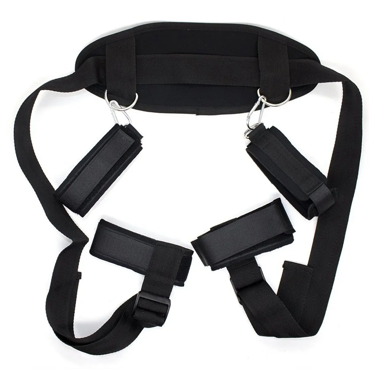 BDSM Bondage Set King Size Bed Restraints Adjustable Straps Sex Ties Handcuff Wrist Ankle Cuff & Blindfold Sex Toys for Couples BDSM Bondage Set King Size Bed Restraints Adjustable Straps Sex Ties Handcuff Wrist Ankle Cuff & Blindfold Sex Toys for Couples