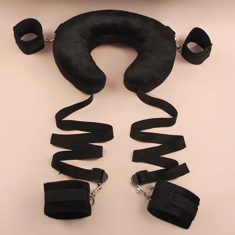 BDSM Bondage Set King Size Bed Restraints Adjustable Straps Sex Ties Handcuff Wrist Ankle Cuff & Blindfold Sex Toys for Couples BDSM Bondage Set King Size Bed Restraints Adjustable Straps Sex Ties Handcuff Wrist Ankle Cuff & Blindfold Sex Toys for Couples