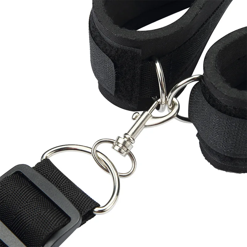 BDSM Bondage Set King Size Bed Restraints Adjustable Straps Sex Ties Handcuff Wrist Ankle Cuff & Blindfold Sex Toys for Couples BDSM Bondage Set King Size Bed Restraints Adjustable Straps Sex Ties Handcuff Wrist Ankle Cuff & Blindfold Sex Toys for Couples