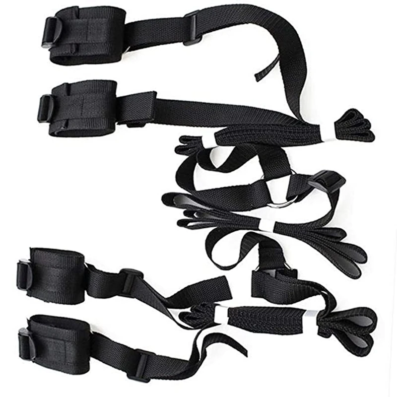 BDSM Bed Restraints Kit, Wrist Leg Restraint SystemHand & Ankle Cuff Bed Restraints Sex Bondage Position SupportSling Sex Play BDSM Bed Restraints Kit, Wrist Leg Restraint SystemHand & Ankle Cuff Bed Restraints Sex Bondage Position SupportSling Sex Play