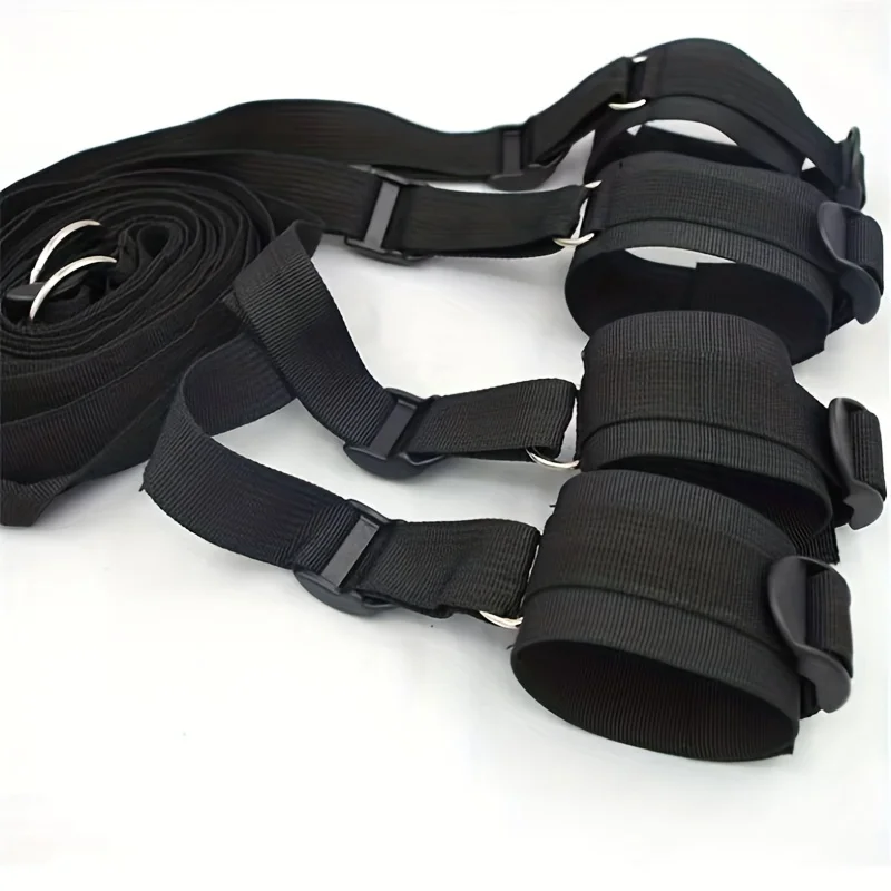 BDSM Bed Restraints Kit, Wrist Leg Restraint SystemHand & Ankle Cuff Bed Restraints Sex Bondage Position SupportSling Sex Play BDSM Bed Restraints Kit, Wrist Leg Restraint SystemHand & Ankle Cuff Bed Restraints Sex Bondage Position SupportSling Sex Play