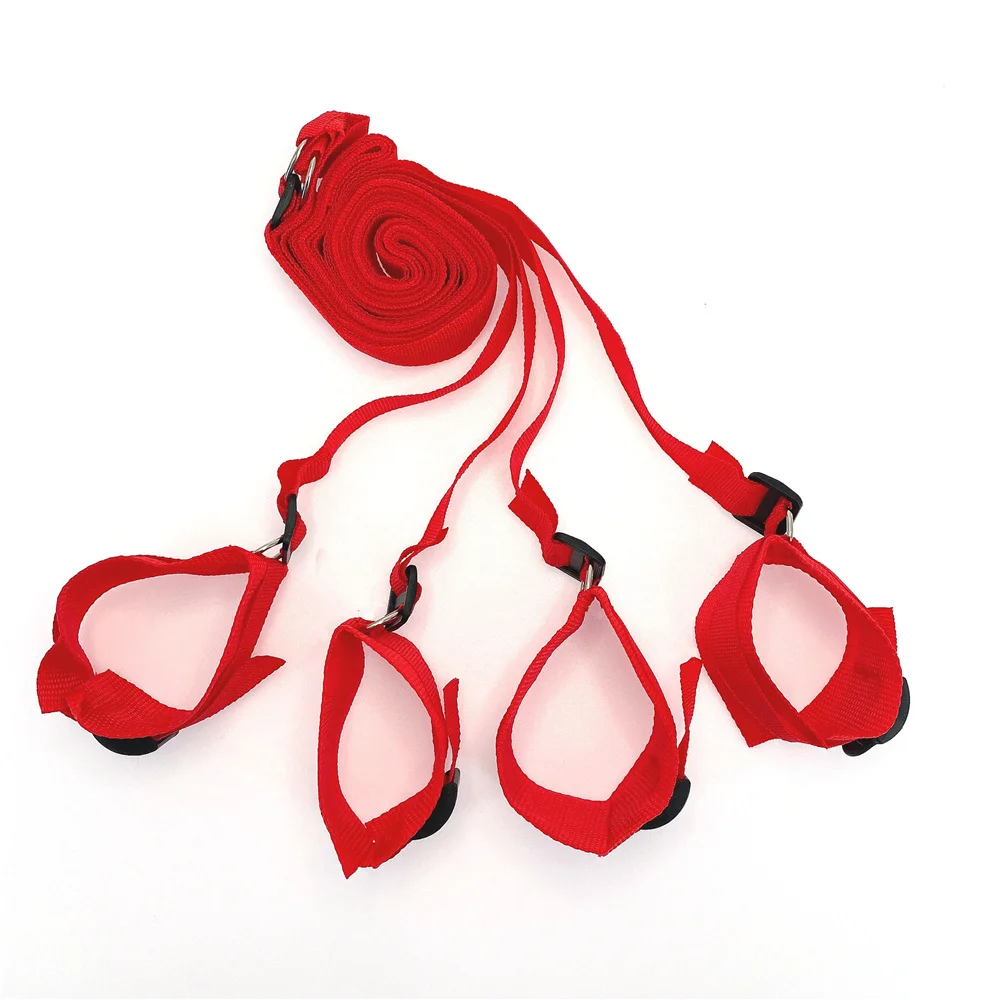 Sex Toys For Woman Couples Handcuffs Open Leg Bdsm Bondage Set Under Bed Restraints Rope Strap System Adult Wrists & Ankle Cuffs