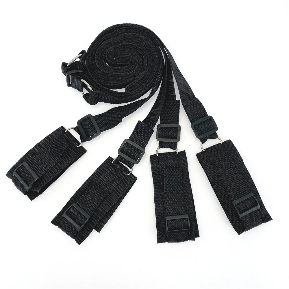 Sex Toys For Woman Couples Handcuffs Open Leg Bdsm Bondage Set Under Bed Restraints Rope Strap System Adult Wrists & Ankle Cuffs