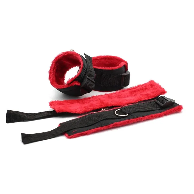 7pcs Bondage Kit Bed Restraints Set Wrist Ankle Cuffs Sexy Eye Mask Mouth Plug Sex Toys For Adult Party Supplies 7pcs Bondage Kit Bed Restraints Set Wrist Ankle Cuffs Sexy Eye Mask Mouth Plug Sex Toys For Adult Party Supplies