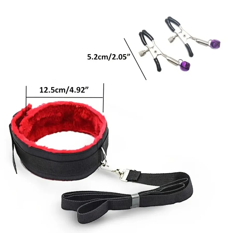 7pcs Bondage Kit Bed Restraints Set Wrist Ankle Cuffs Sexy Eye Mask Mouth Plug Sex Toys For Adult Party Supplies 7pcs Bondage Kit Bed Restraints Set Wrist Ankle Cuffs Sexy Eye Mask Mouth Plug Sex Toys For Adult Party Supplies