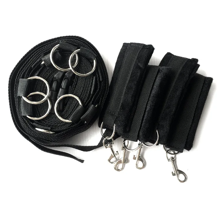Bed Bondage Restraints Sex Adult BDSM Sex Handcuffs Bed Restraint Straps for Couples Sex Bondage Wrists Ankle Cuffs Sex Shop