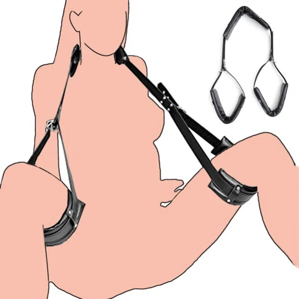 Adult Game Adjustable Bdsm Restraint Strap Handcuffs Wrist & Ankle Cuff Gag Sex Restraint Neck Flirt Sex Toys For Women Sex Shop