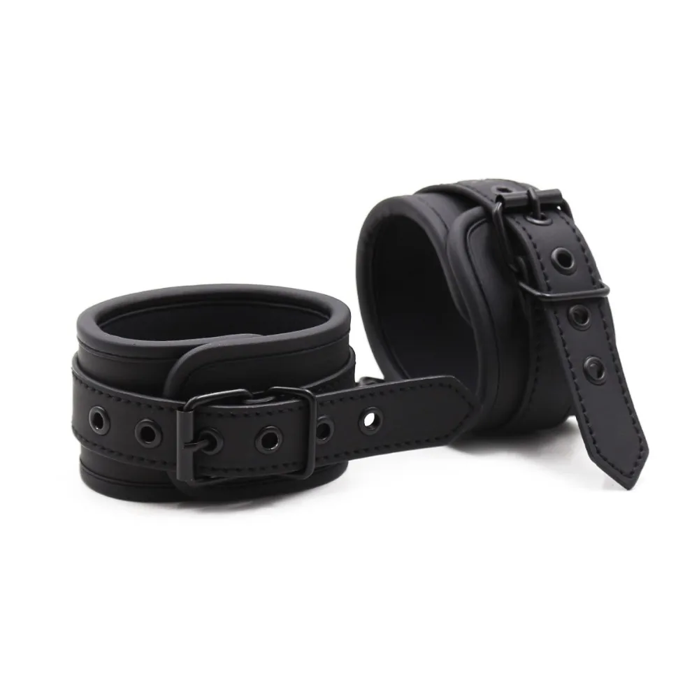 Thierry Adjustable Erotic PU Leather Handcuffs Wrist Ankle Cuffs Bondage Restraints Adult Games BDSM Sex Toys Exotic Accessories