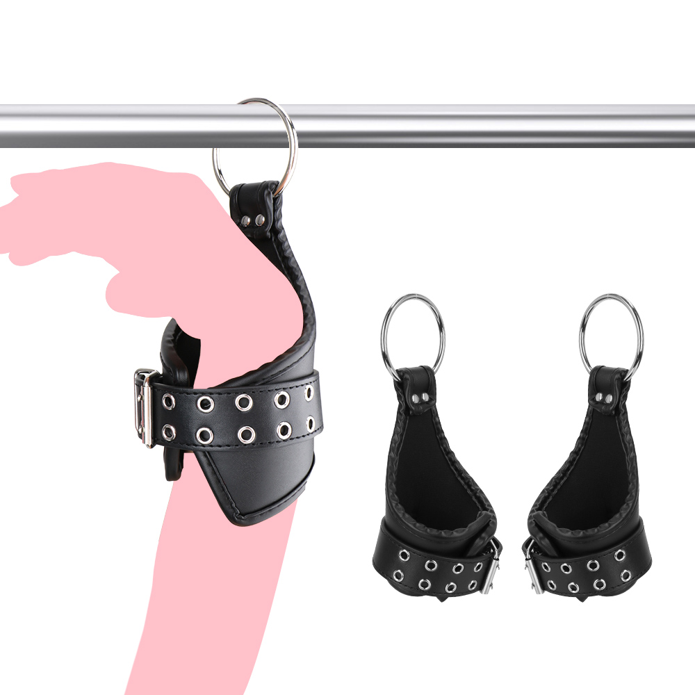 Sex Bondage Strap Adult Games Cuffs Restraint Hanging Handcuffs Leather Ankle Wrist Suspension Erotic Sex Toys for Women