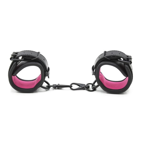 PU Leather Bondage Handcuffs for BDSM Sex Fetish Slave Body Restraints Wrist Ankle Cuffs Erotic Sex Toys for Women Men Sex Shop