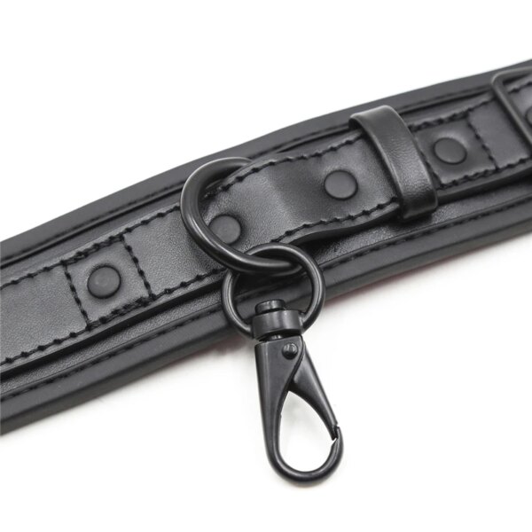 PU Leather Bondage Handcuffs for BDSM Sex Fetish Slave Body Restraints Wrist Ankle Cuffs Erotic Sex Toys for Women Men Sex Shop
