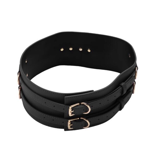 BDSM Bondage Restraint Kits Handcuffs Collar Wrist Ankle Leg Thigh cuffs Waist Belt Mask Sex Toys For Couples Adult Game