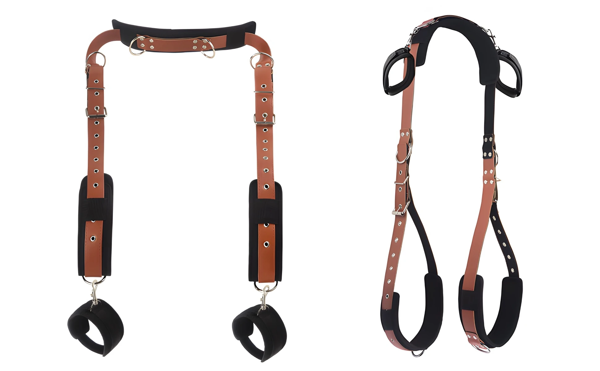 BDSM Bondage Harness Adjustable Handcuff Wrist Ankle Cuffs Gag Mouth Sexual Restraints Slave Neck Flirt Sex Toys For Couples BDSM Bondage Harness Adjustable Handcuff Wrist Ankle Cuffs Gag Mouth Sexual Restraints Slave Neck Flirt Sex Toys For Couples