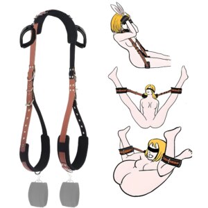 BDSM Bondage Harness Adjustable Handcuff Wrist Ankle Cuffs Gag Mouth Sexual Restraints Slave Neck Flirt Sex Toys For Couples
