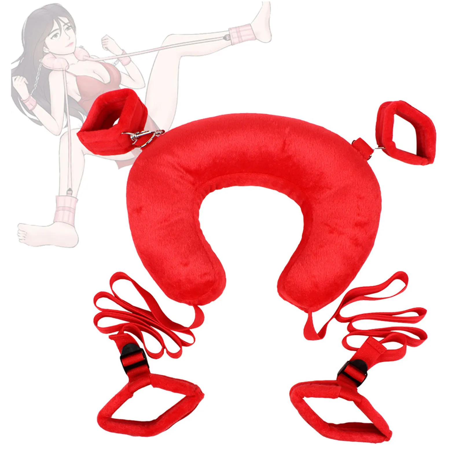 Bed BDSM Sex Toys Handcuff for Couple Women Adjustable Bed Restraints Sex Bondage Set Soft Wrist Ankle Cuff Erotic Adult SM Toys Bed BDSM Sex Toys Handcuff for Couple Women Adjustable Bed Restraints Sex Bondage Set Soft Wrist Ankle Cuff Erotic Adult SM Toys