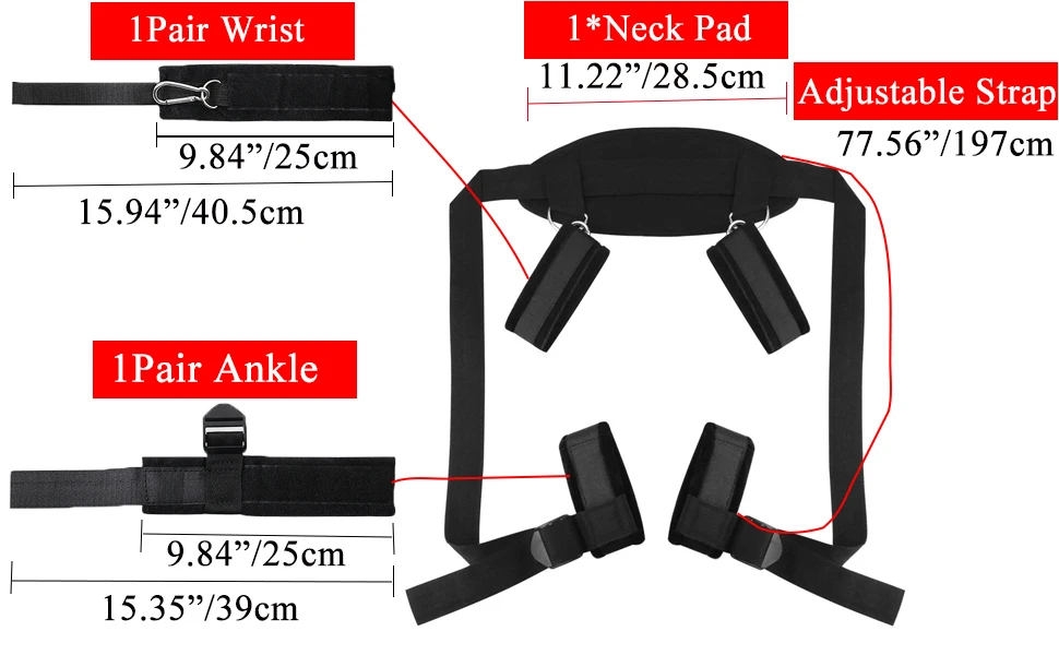 Bed BDSM Sex Toys Handcuff for Couple Women Adjustable Bed Restraints Sex Bondage Set Soft Wrist Ankle Cuff Erotic Adult SM Toys Bed BDSM Sex Toys Handcuff for Couple Women Adjustable Bed Restraints Sex Bondage Set Soft Wrist Ankle Cuff Erotic Adult SM Toys