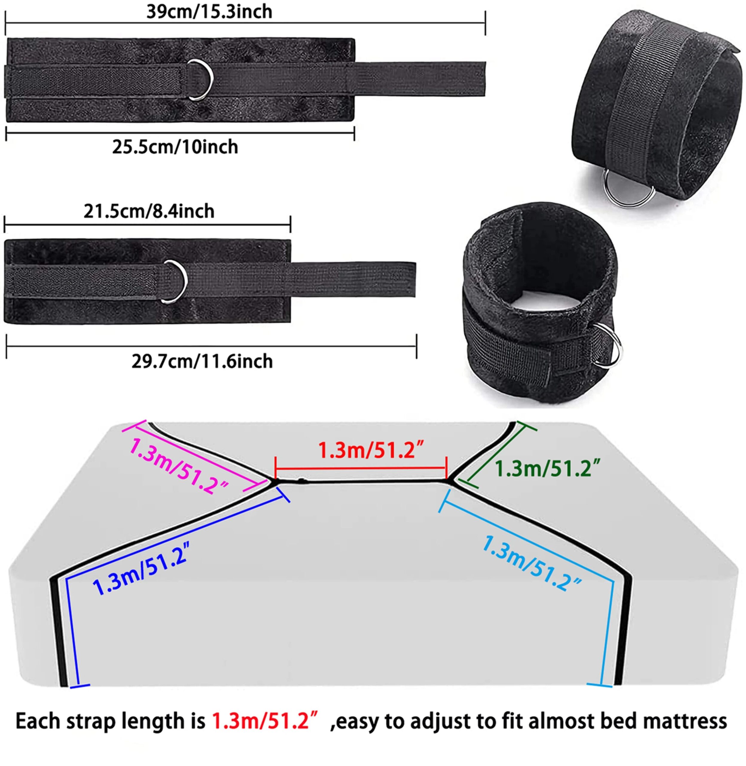 Bed BDSM Sex Toys Handcuff for Couple Women Adjustable Bed Restraints Sex Bondage Set Soft Wrist Ankle Cuff Erotic Adult SM Toys Bed BDSM Sex Toys Handcuff for Couple Women Adjustable Bed Restraints Sex Bondage Set Soft Wrist Ankle Cuff Erotic Adult SM Toys
