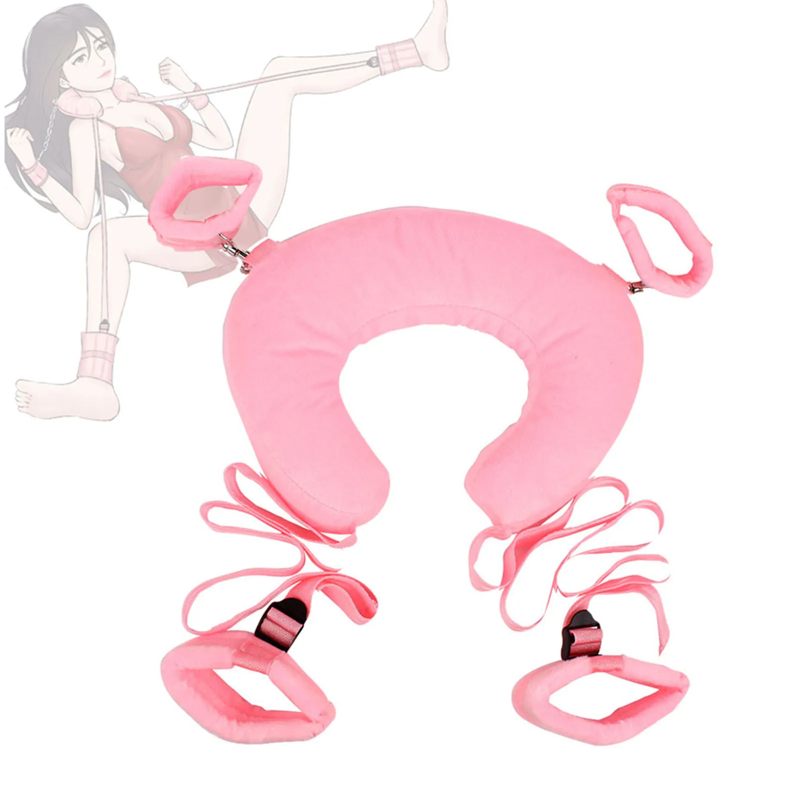 Bed BDSM Sex Toys Handcuff for Couple Women Adjustable Bed Restraints Sex Bondage Set Soft Wrist Ankle Cuff Erotic Adult SM Toys Bed BDSM Sex Toys Handcuff for Couple Women Adjustable Bed Restraints Sex Bondage Set Soft Wrist Ankle Cuff Erotic Adult SM Toys