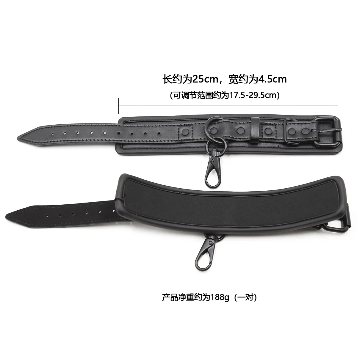 Soft PU Leather SM Products Wrist Cuffs & Ankle Cuffs & Neck Collar Leash Set BDSM Slave Bondage Sex Cosplay Accessories